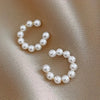 Aretes Clip Perlas Elegantes